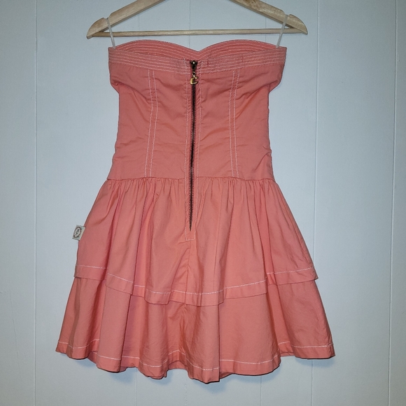 Pink Strapless Cocktail Dress - Picture 4 of 4